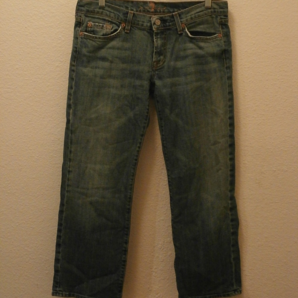 7 for all mankind US Size 30 Crop Bootcut Light
